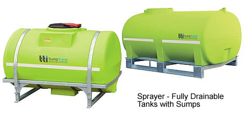 drainable spray tanks